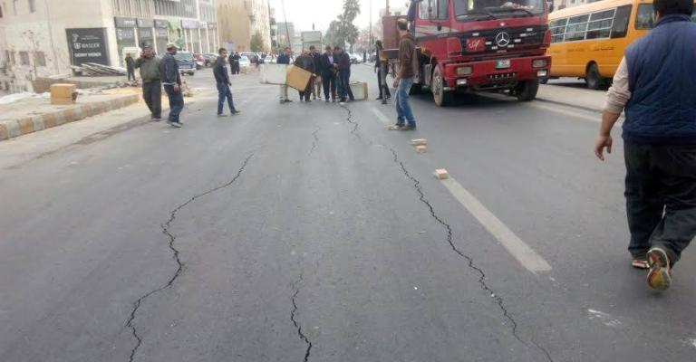 "المهندسين" تحمّل الأمانة مسؤولية تشققات شارع عبدالله غوشة