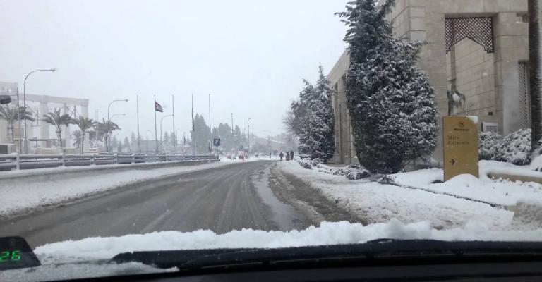 طرق عجلون اربد جرش مغلقة