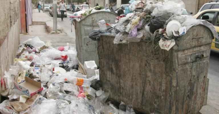 ارتفاع كميات النفايات في عمّان ارتفاع كميات النفايات في عمّان