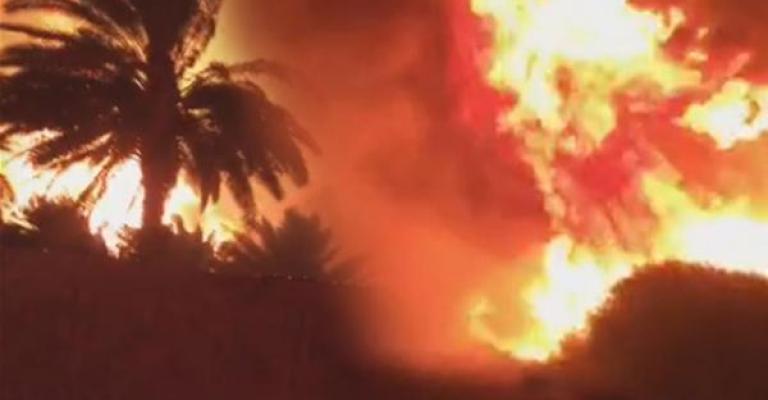 حريقين بمزارع في البلقاء حريقين بمزارع في البلقاء