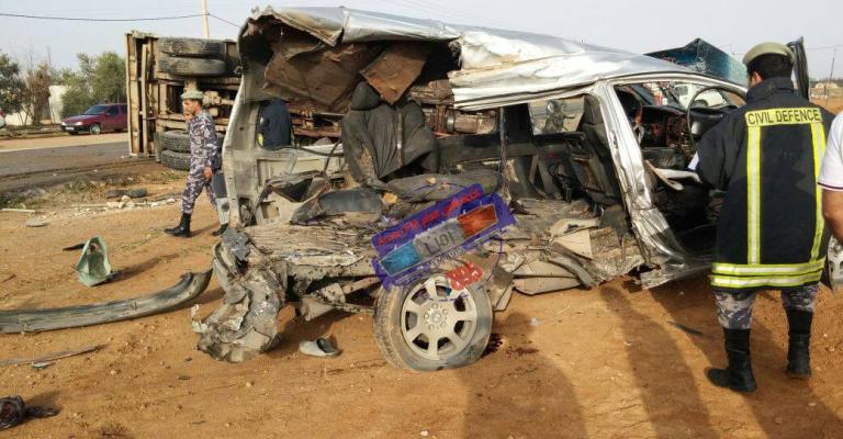 7 وفيات بحادث تصادم في المفرق
