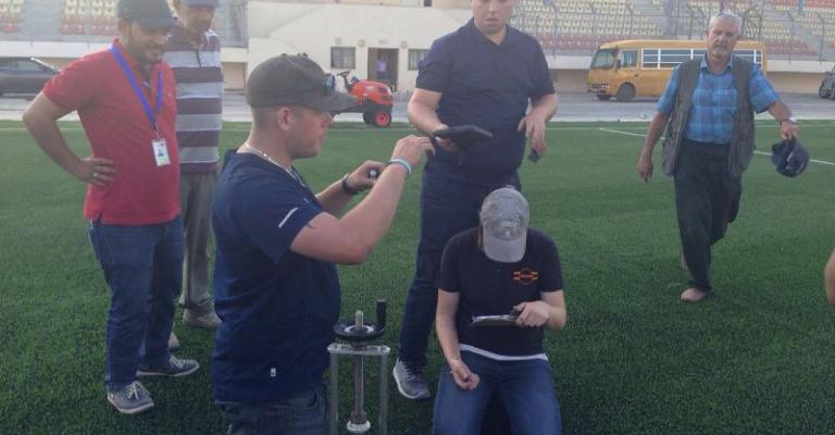 ستاد الملك عبدالله الثاني والملاعب التدريبية تجتاز فحوصات خبراء الفيفا ستاد الملك عبدالله الثاني والملاعب التدريبية تجتاز فحوصات خبراء الفيفا