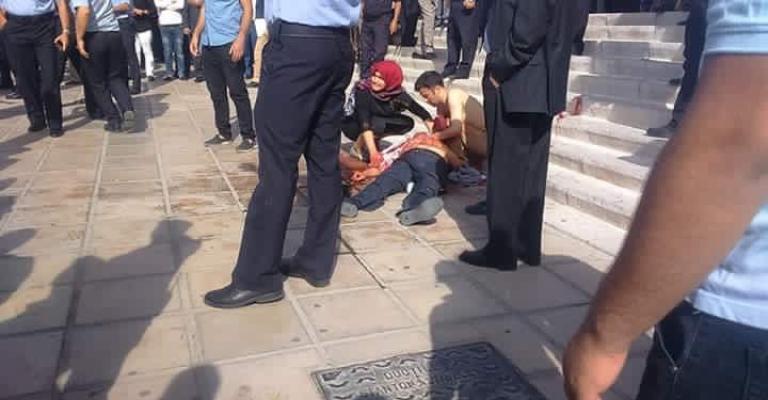 مقتل ناهض حتّر بإطلاق نار أمام قصر العدل