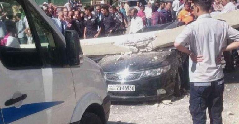 إصابتان بإنهيار جسر مشاة في عمّان