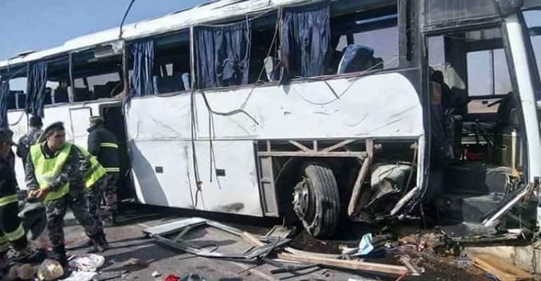 الكشف عن اسباب تدهور حافلة اربد