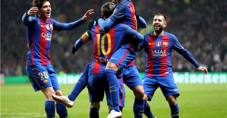 ثنائية ميسي تقود برشلونة للتأهل في دوري الأبطال ثنائية ميسي تقود برشلونة للتأهل في دوري الأبطال