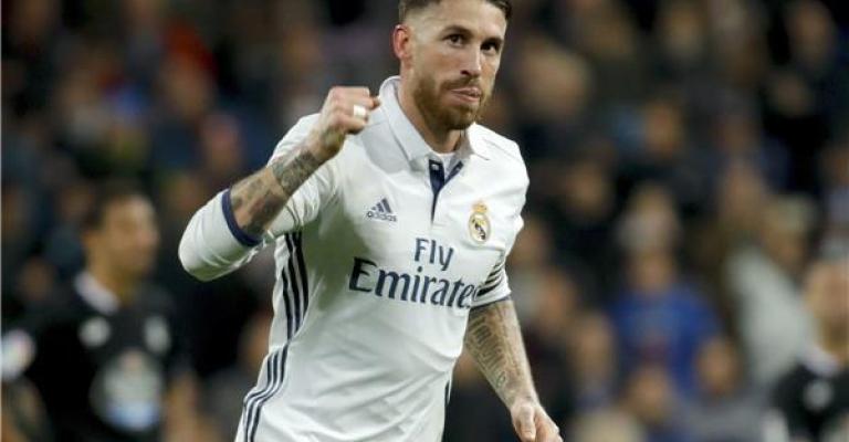 الريال يحافظ على فارق النقاط مع برشلونة برأسية المنقذ راموس الريال يحافظ على فارق النقاط مع برشلونة برأسية المنقذ راموس