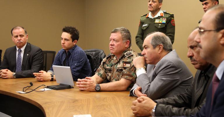 الملك يعقد اجتماعا لمتابعة الأحداث الأخيرة في الكرك