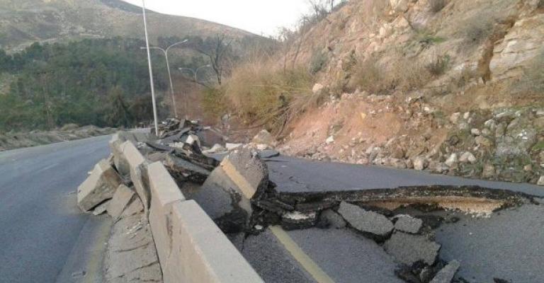 قوقزة: الجبل الذي انهار على طريق اربد مليء بالكهوف الأثرية