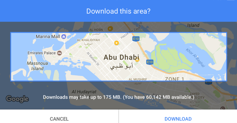 كلمة سرية لتشغيل "غوغل مابس" دون إنترنت