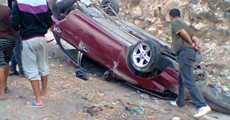 4 إصابات بحادث تدهور بالهاشمية