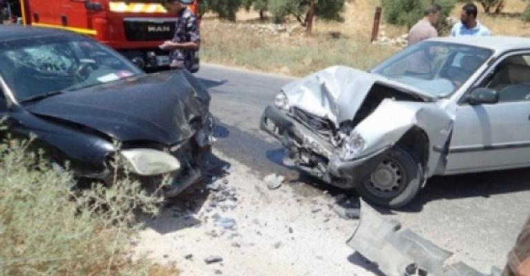 عجلون: وفاة وإصابتان بحادث تصادم