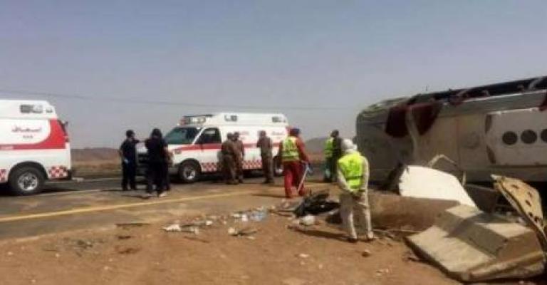 إصابة 5 أردنيين بحادث انقلاب حافلة بطابا إصابة 5 أردنيين بحادث انقلاب حافلة بطابا
