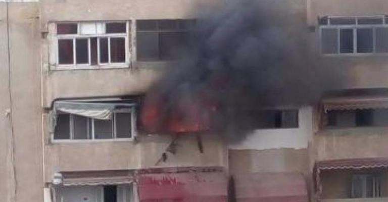 وفاة طفلتين بحريق شقة فندقية بوسط البلد