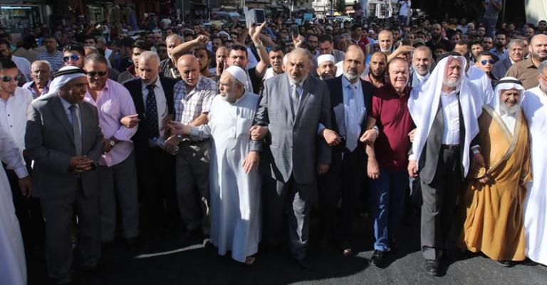 مسيرة نصرة للأقصى بوسط البلد