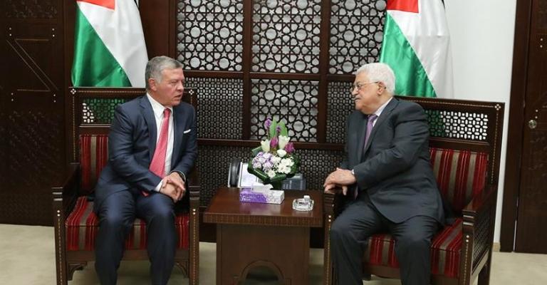 الملك في رام الله: إدارة ترامب ملتزمة بالسلام