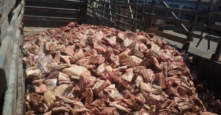 اتلاف نصف طن من اللحوم غير الصالحة في اربد