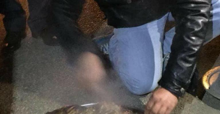 موائد لمعتصمين أمام لسفارة الأمريكية في عمّان (صور)‎