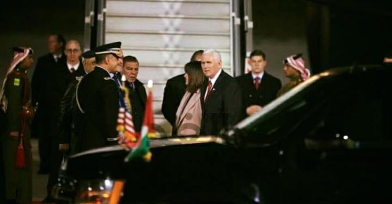 العمل الإسلامي يدين استقبال بنس