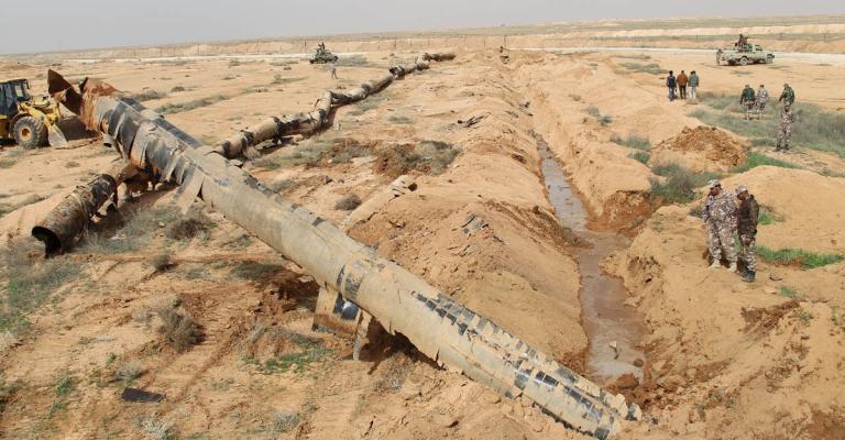احباط مخطط ارهابي من خلال انبوب النفط القديم