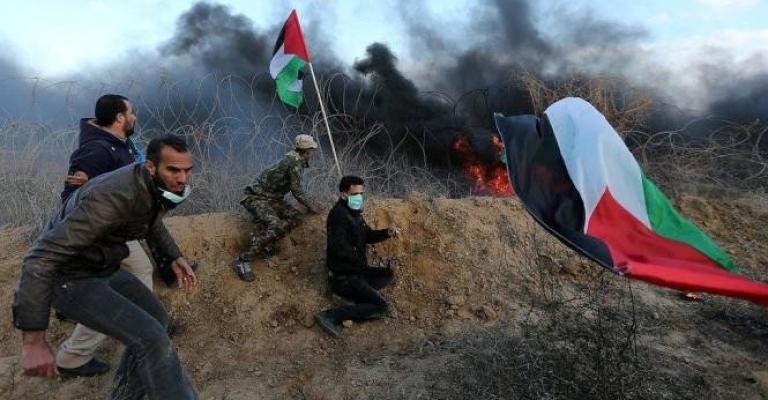 "مليونية العودة" تنطلق شرقي غزة "مليونية العودة" تنطلق شرقي غزة