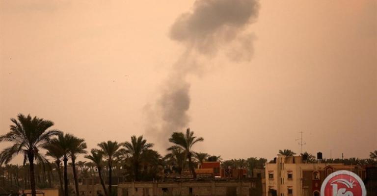 شهيد واصابات في سلسلة غارات اسرائيلية على القطاع