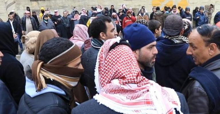 متعطلو معان ينهون اعتصامهم أمام الديوان الملكي