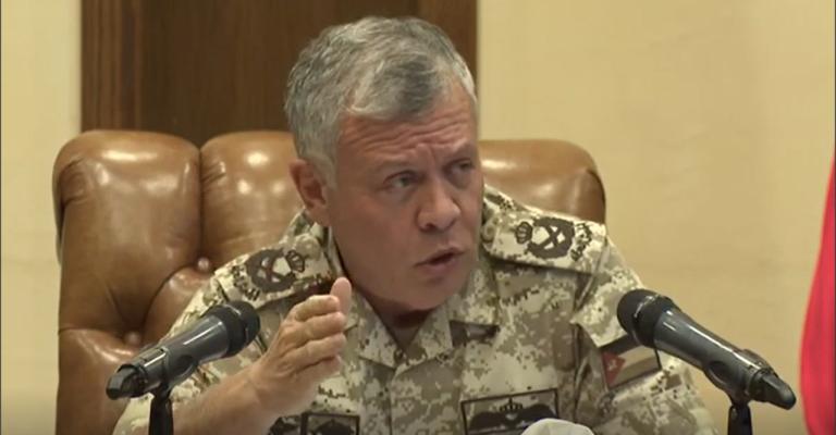 الملك: مستقبل فلسطين خط أحمر