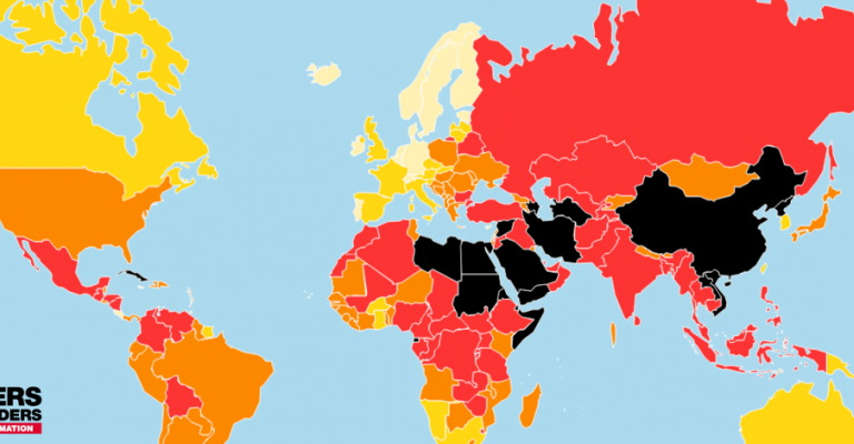 مراسلون بلا حدود .التصنيف العالمي لسنة 2019: آلة الخوف تعمل بأقصى طاقتها