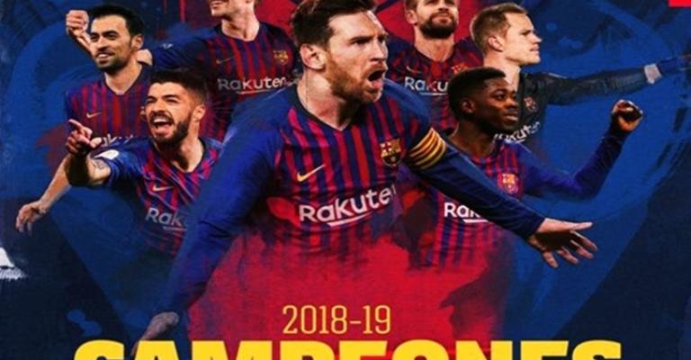 برشلونة يتوج بلقبه الـ26 في الدوري الإسباني