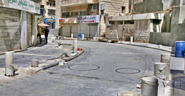 الأمانة تضع اللمسات النهائية على مشروع تطوير شارع الملك غازي وسط البلد