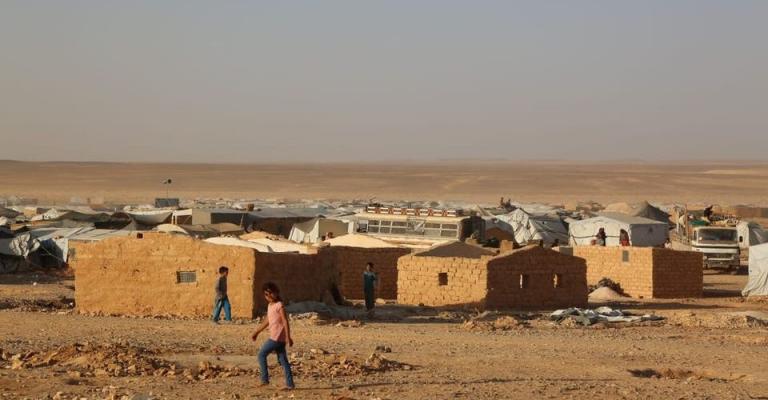 مخيم الركبان على الحدود الشمالية الشرقية للمملكة