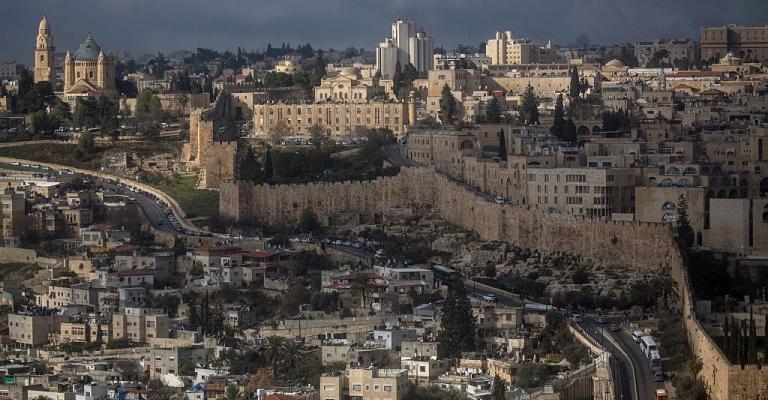 حي الشيخ جراح، بالقدس الشرقية، الذى يقع خارج أسوار البلدة القديمة مباشرة بالقرب من باب العامود