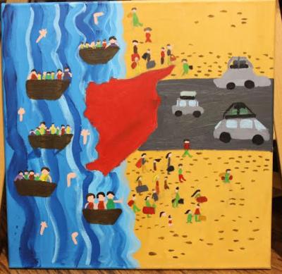 لوحات لأطفال سوريين في الأردن تجوب معارض حول العالم