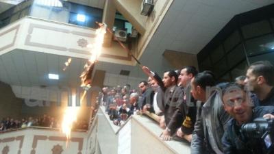 وقفة احتجاجية على استشهاد الزعيتر بالعدل وقفة احتجاجية على استشهاد الزعيتر بالعدل