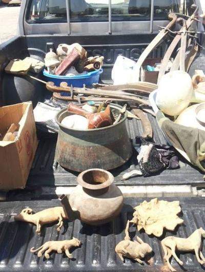  ضبط كميات كبيرة من الآثار في منزل مواطن بجرش