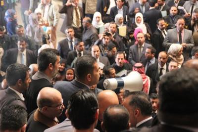 وقفة لنقابة المحامين احتجاجاً على قتل الكساسبة وقفة لنقابة المحامين احتجاجاً على قتل الكساسبة