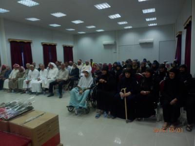 تكريم للاجئين السوريين المسنين بمخيم "مريجيب الفهود"