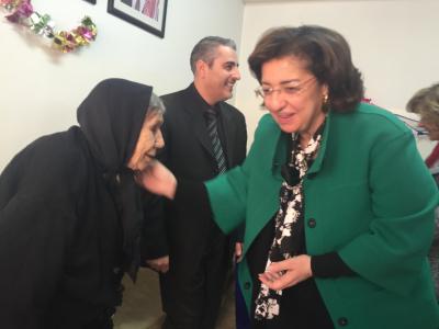 وزيرة التنمية تزور مركز الأميرة منى للمسنات وجمعية "مرسلات المحبة"