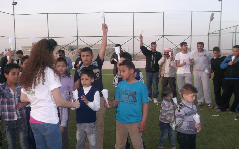 شموع الثورة السورية تضيء سماء المفرق- صوت وفيديو 