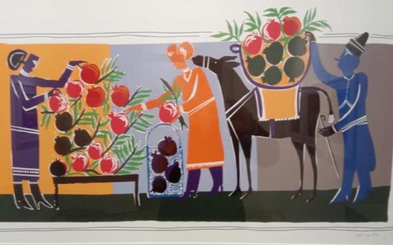 حسين ماضي.. نساء وطيور ورمان تلوّن الطبيعة