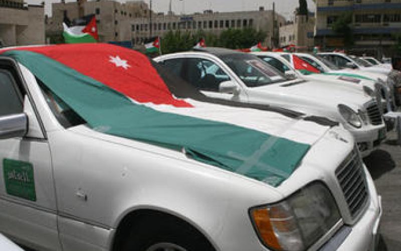 In-route taxi drivers in sit-in
