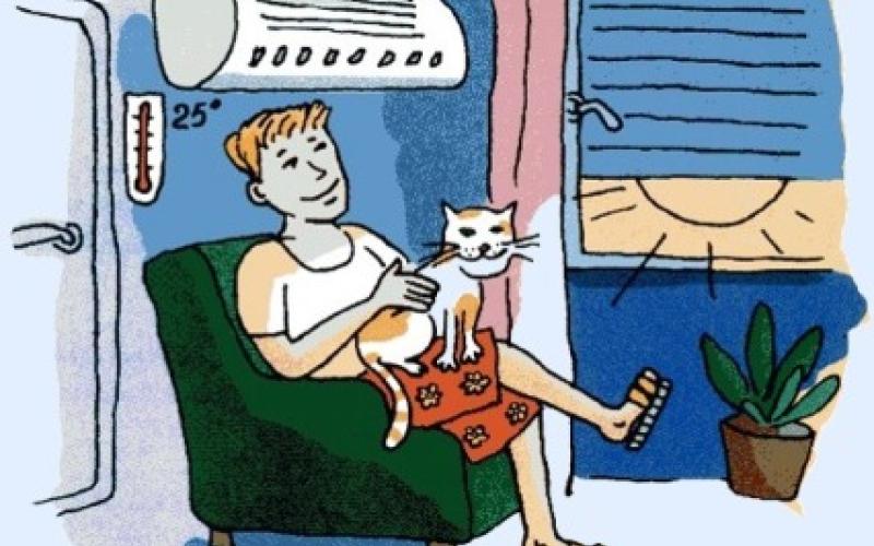 الإيراني .. مكيف واحد يكفي لمواجهة حر الصيف!