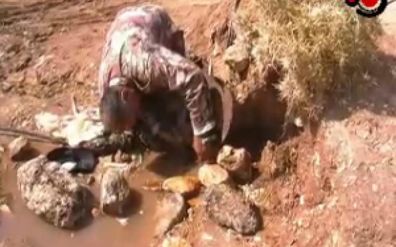 في مأدبا..اعتداء على خطوط تنقل المياه إلى العاصمة..فيديو