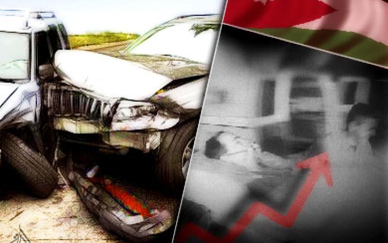 12 اصابة اثر حادثي سير تصادم وتدهور 