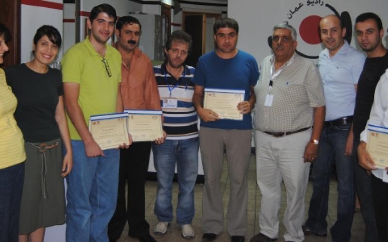 Kurdish media figures finish training in Radio Balad