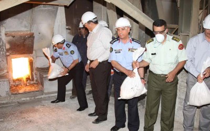 اتلاف كمية من المخدرات المضبوطة خلال 6 أشهر