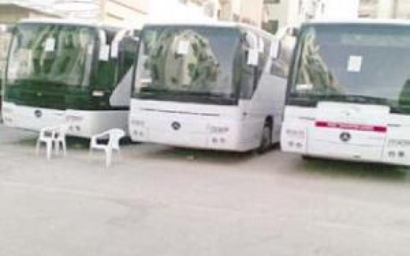 اعتصام لأصحاب حافلات خط عمان اربد