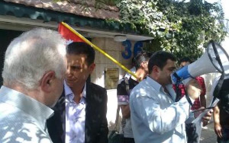 الشعبية لمساندة سوريا تعتصم ضد التدخل التركي