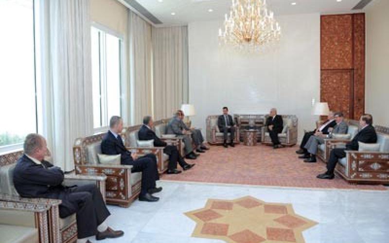 "سانا": وفد أردني يلتقي الأسد ويثمن الدور السوري الريادي